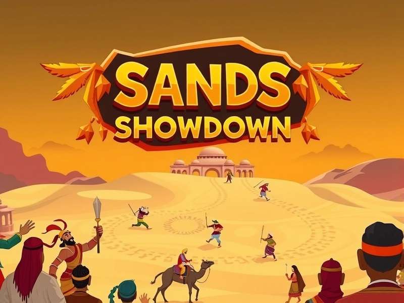 Sands Showdown gameplay showing sand manipulation mechanics